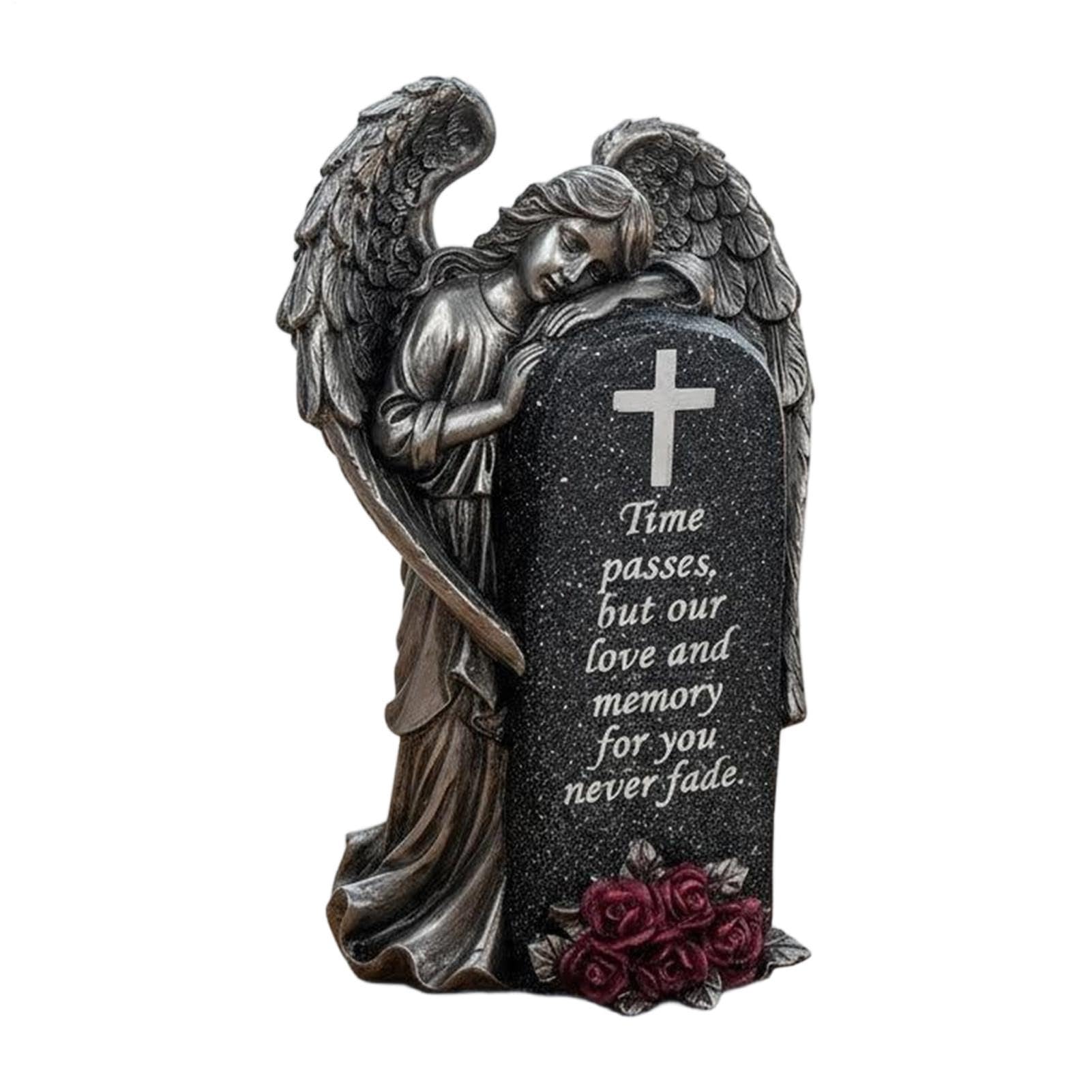 Figurine Di Angeli Ornamento Per Scrivania A Forma Di Lapide