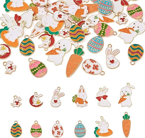 Vista 137 de Cheriswelry 30 dijes de aleación de cono de pino y ardilla, chapados en oro claro, con forma de cono de pino y ardilla, adornos colgantes de 0.47 a