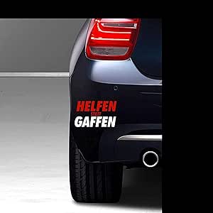 myrockshirt Helfen statt Gaffen 15 cm Aufkleber,Sticker,Autoaufkleber,Heckscheibe,Lack,Auto,Feuerwehr,Rettungsdienst,Retter + Bonus