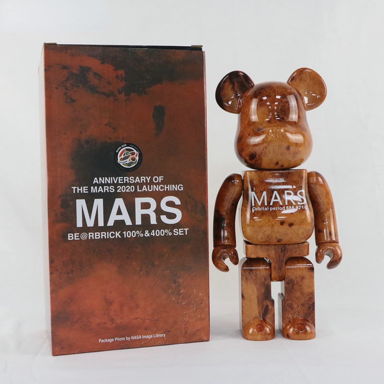 MARS BE@RBRICK 100％ & 400％ IPKIKI Fashion Bearbrick, 400% Mars Violent Bear Building Blocks
