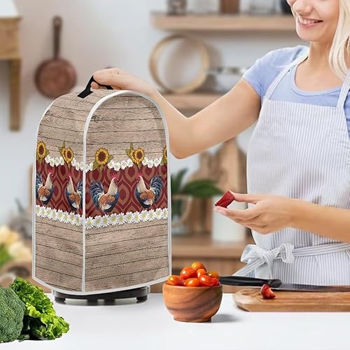 Miniatura 9 de NETILGEN Cubierta para licuadora, cubierta para electrodomésticos de cocina, antihuellas dactilares, a prueba de polvo, resistente a las manchas,