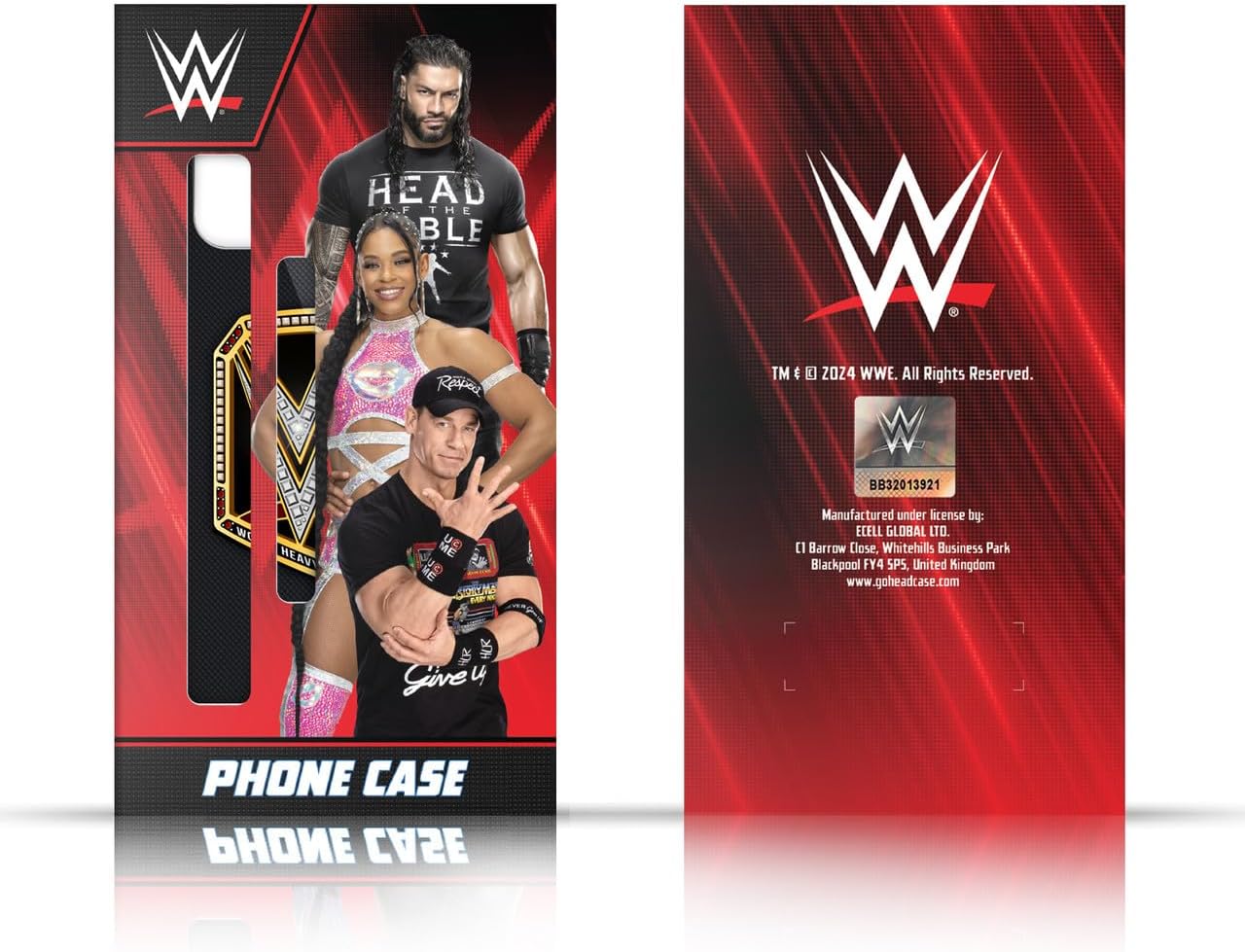 Head Case Designs Officially Licensed WWE HLR Fist John Cena Gel Case [Military Grade Protection] Compatible with Apple iPhone 17 Pro
