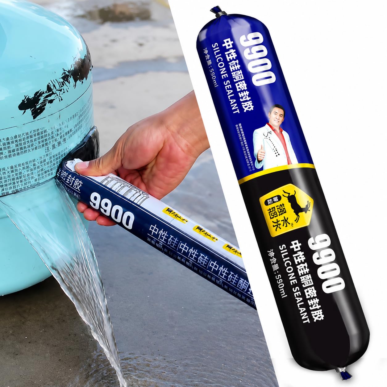 Crack Filling Glue, Concrete Crack Filler Sealant, High Elasticity Cement Crack Filler & Wall Gap, Fast Drying Asphalt Crack Repair for Slabs, Joint Self-Leveling Waterproof Caulking (1)-image-21