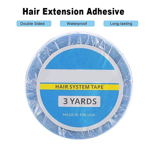 Miniatura 5 de ANGGREK 3 yardas, sin brillo de doble cara herramienta de belleza de unión de cabello impermeable nano extensión de cabello adhesivo tiras de