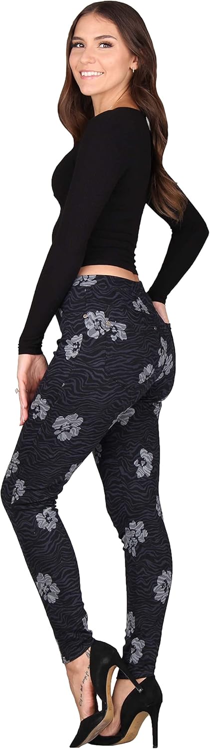 Lildy Women's Denim Jeggings, Stretchable Cotton Blend - Image 4