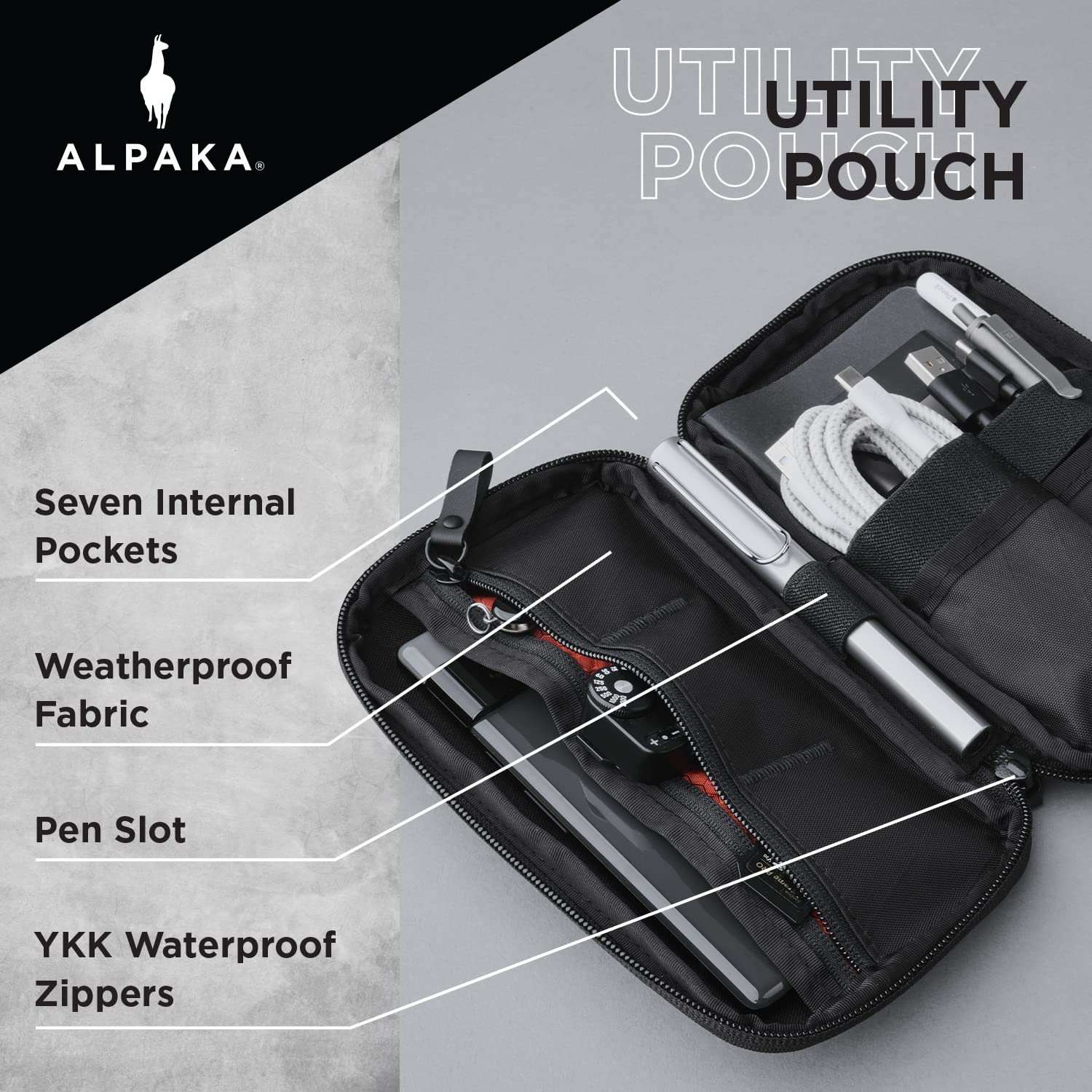 Utility Pouch (Black VX42) : Amazon.co.uk: Stationery & Office