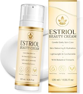 Estrogen Cream, 4.06fl oz Estriol Cream for Firming, Hydrating Mature Skin | Non-Greasy Phytoestrogen Moisturizer with Botanical Peptides for Face, Neck, Chest, Inner Arms, Hands