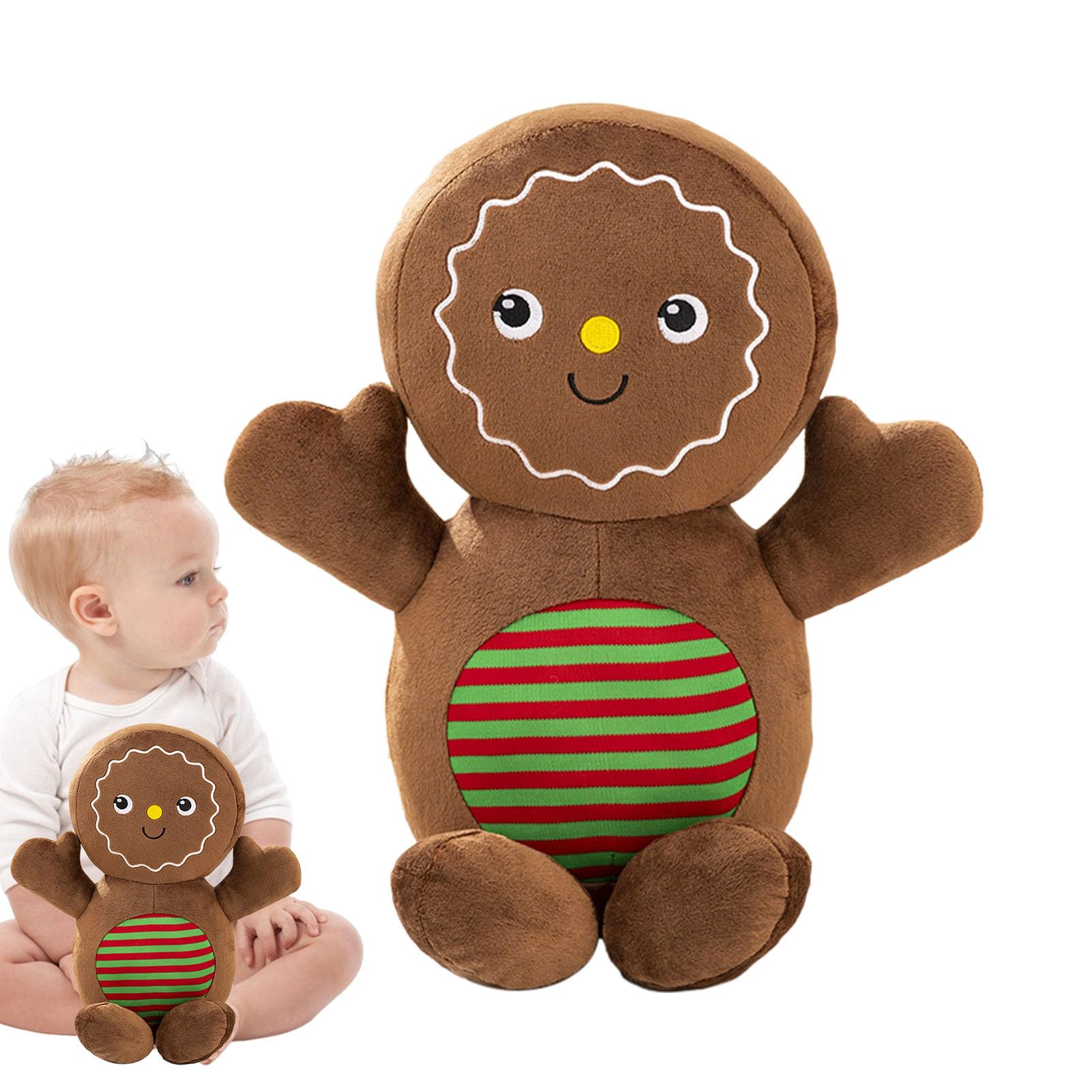 Peperkoek Man Pluche Kussen, 17 Centimeter Lange Kerst Knuffel Perfect Cadeau Voor Kinderen En Vrienden Peperkoek Man Pluche Kussen, 17 Centimeter Lange Kerst Knuffel Perfect Cadeau Voor Kinderen En Vrienden