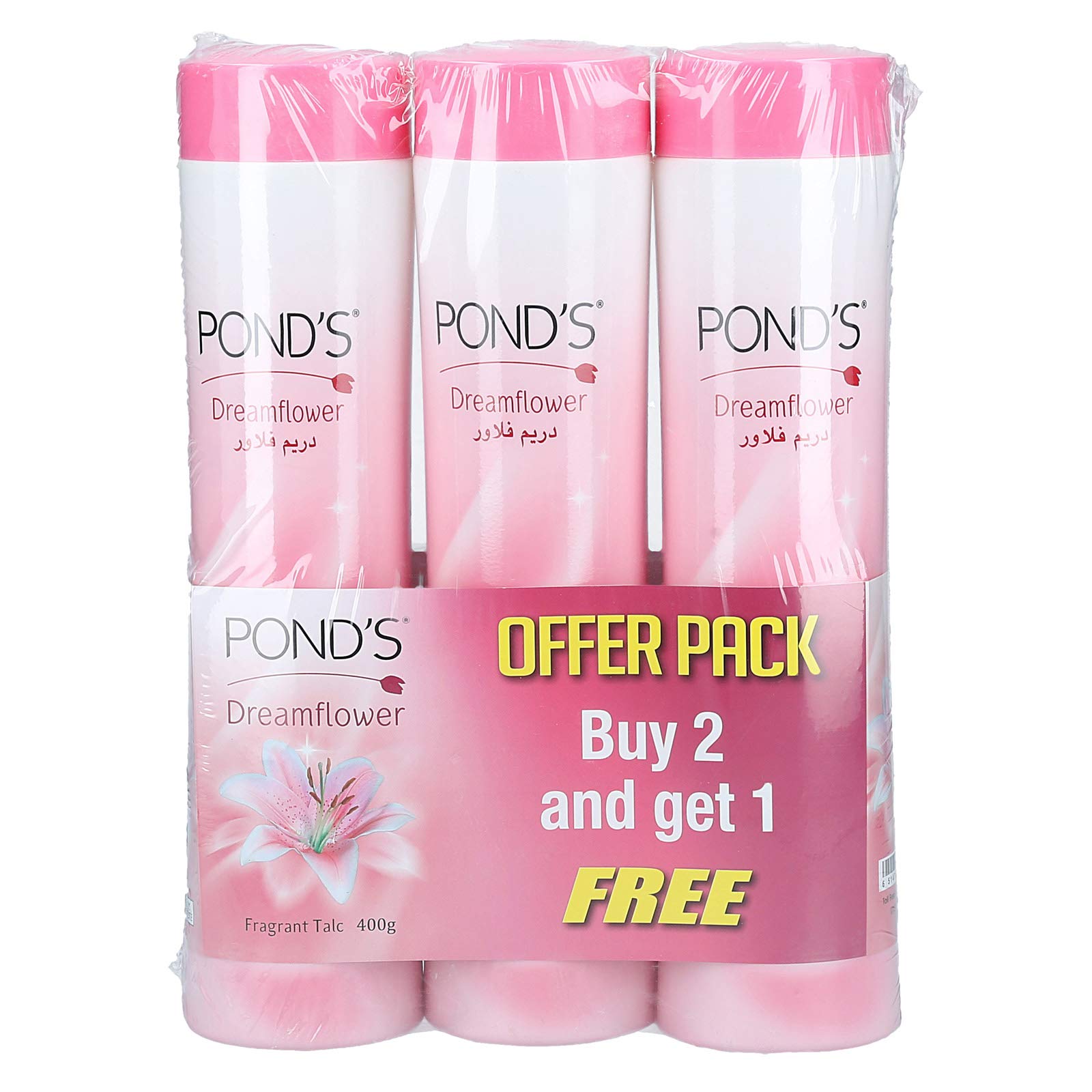 Dreamflower Fragrant Talc Powder - Pack of 3 Pcs (3 x 400g)