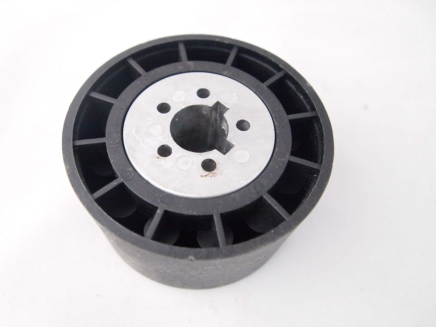 Marine Boat White Steering Wheel with Hub Adapter 3/4" Tapered Keyway 3 Spoke