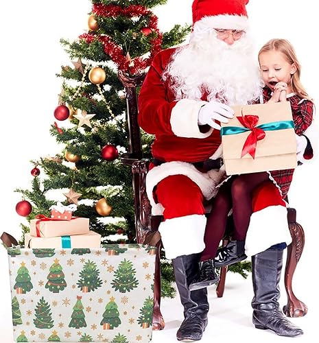 Miniatura 104 de Cesta de almacenamiento rectangular con asas, cesta de almacenamiento plegable, caja de libros, cesta de regalo (calabaza enojada)