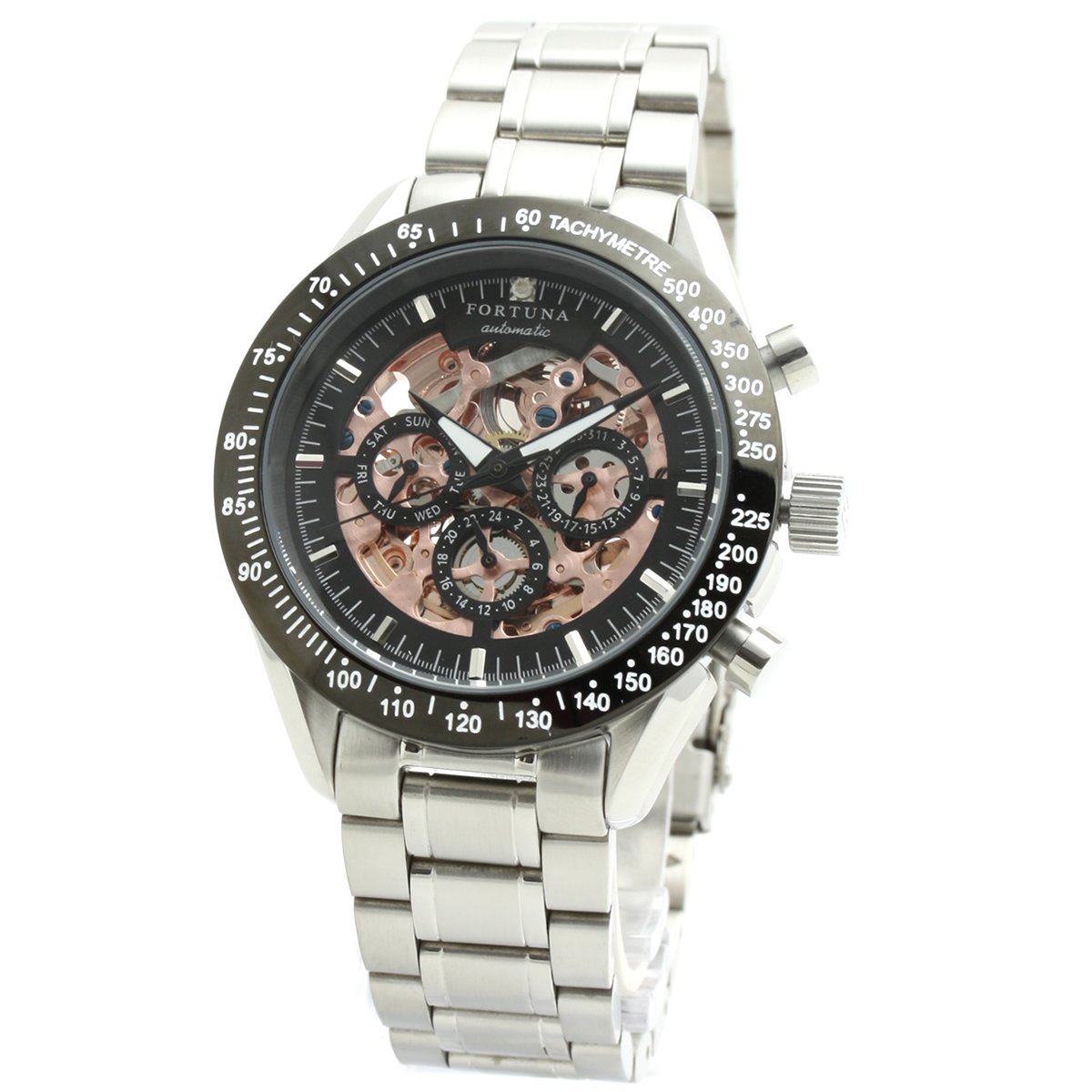 Fortuna] Manual Winding/Self-Winding Watch with Natural Diamond/Mechanical Watches for Men