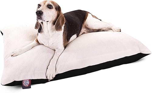 Miniatura 20 de 30 x 40 rectángulo negro Pet perro cama con cubierta lavable extraíble por Majestic Pet Productos Pequeño A mediano, Negro Negro