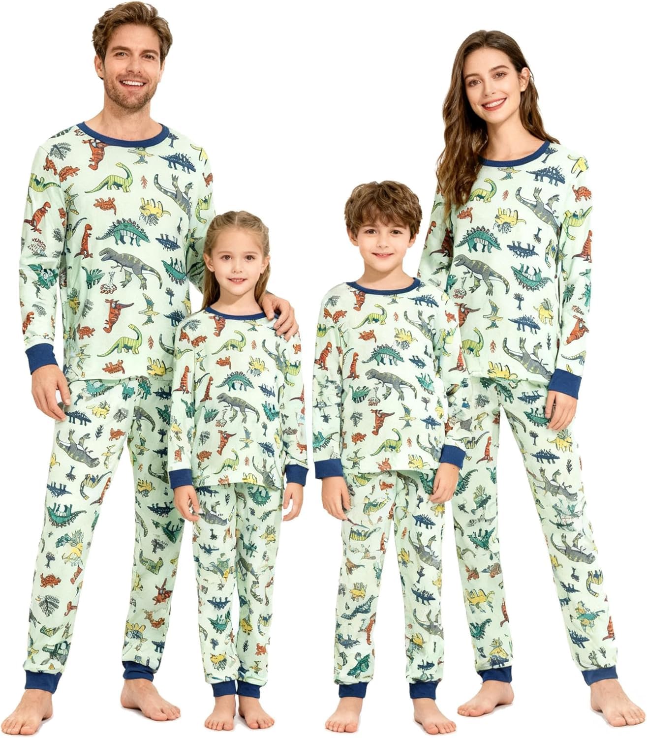 HYCLES Matching Family Pyjamas Set - Matching Sets Dinosaurs PJs for Couples, Women, Men, ...