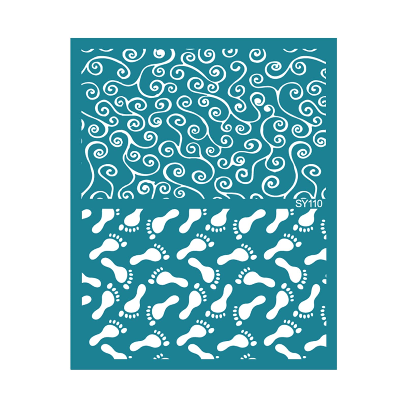 Silk Screen Stencils For Making Clay Earring Jewelry Bags Shirts Tree Earrings Printed Template Decorations Earrings Stencils Reusable Self-adhesive Reusable Silkscreen Print Kit For Printing On