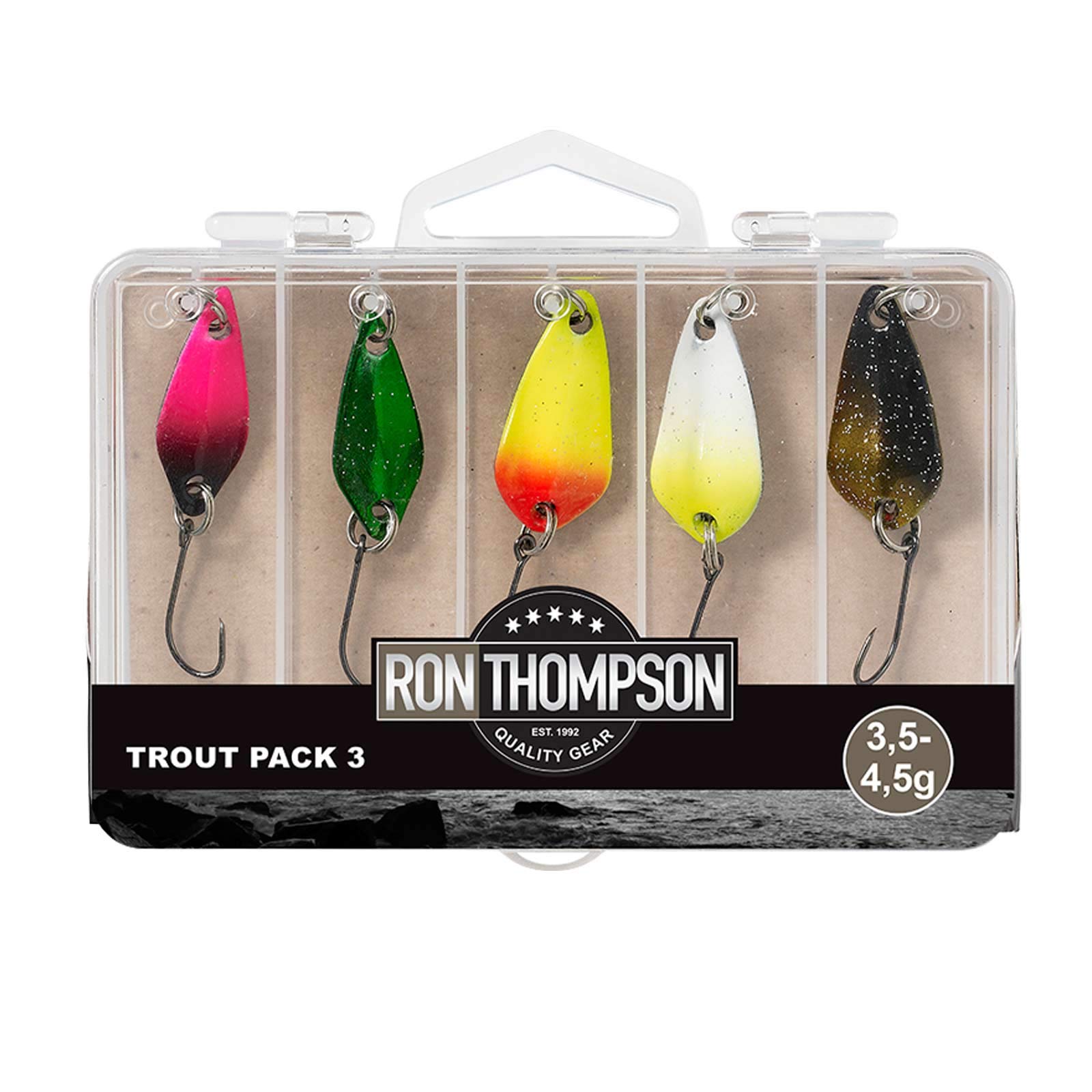 DAM Trout Pack 3 Inc. Box 3.5-4.5G, Hard Lures, Varied