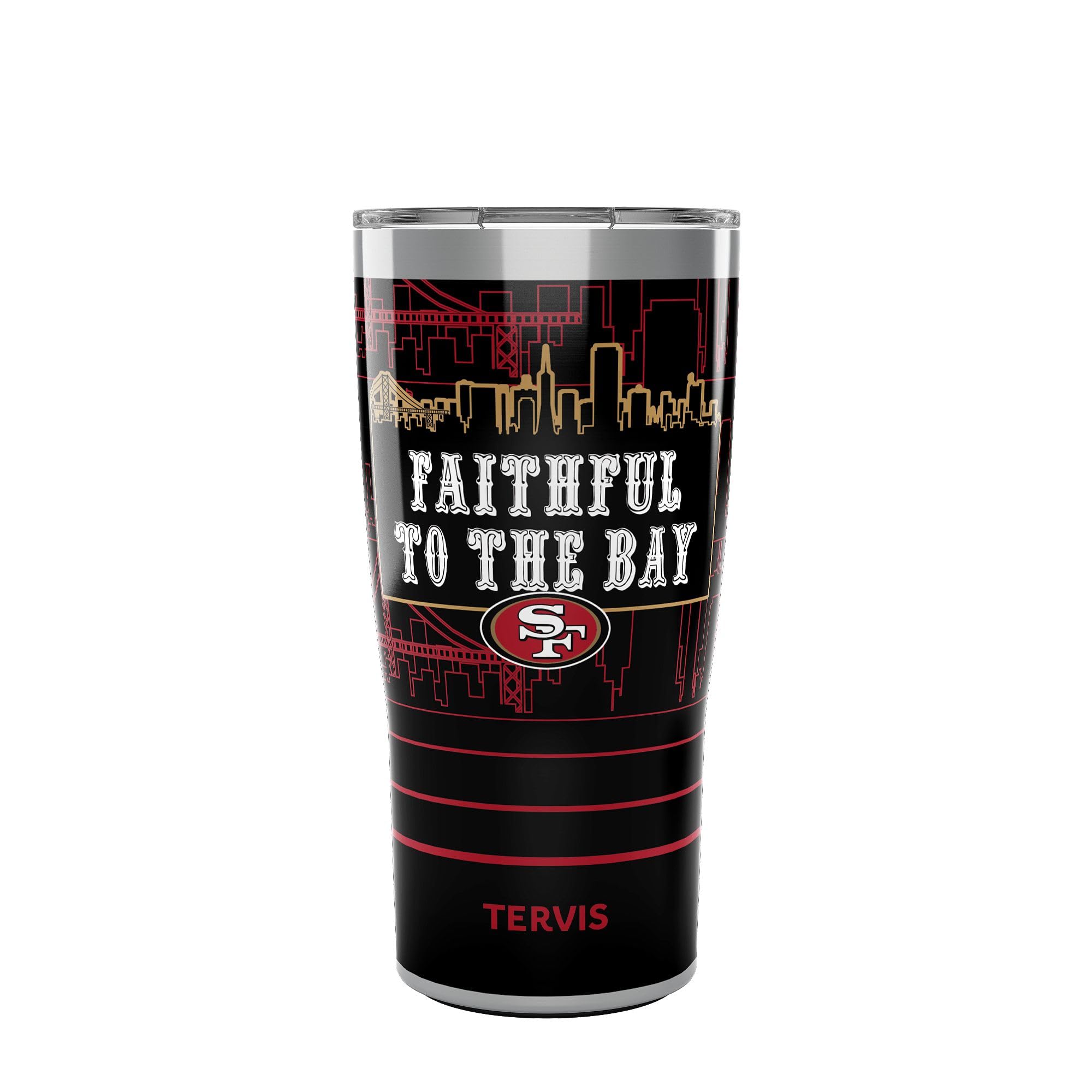 Amazon.com: Tervis Traveler NFL San Francisco 49ers - Faithful to the Bay  Slogan Triple Walled Insulated Tumbler Travel Cup Keeps Drinks Cold & Hot,  20oz, Stainless Steel : Sports & Outdoors