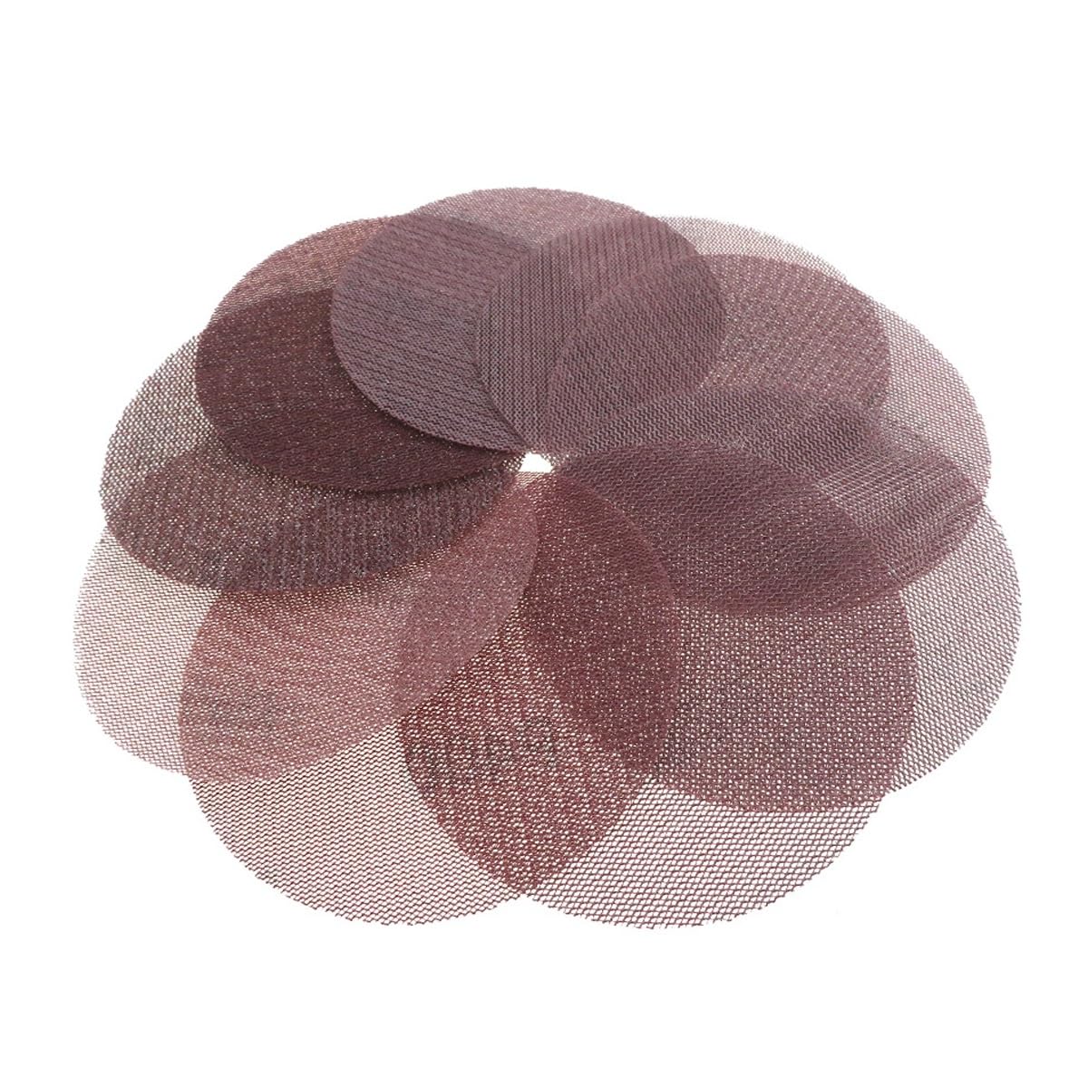 10Pcs 5 Inch Mesh Hook and Loop Sanding Discs - 80-600 Grit, Dust-Free Dry Abrasive Pads for Wood, Metal, and More(320grit)