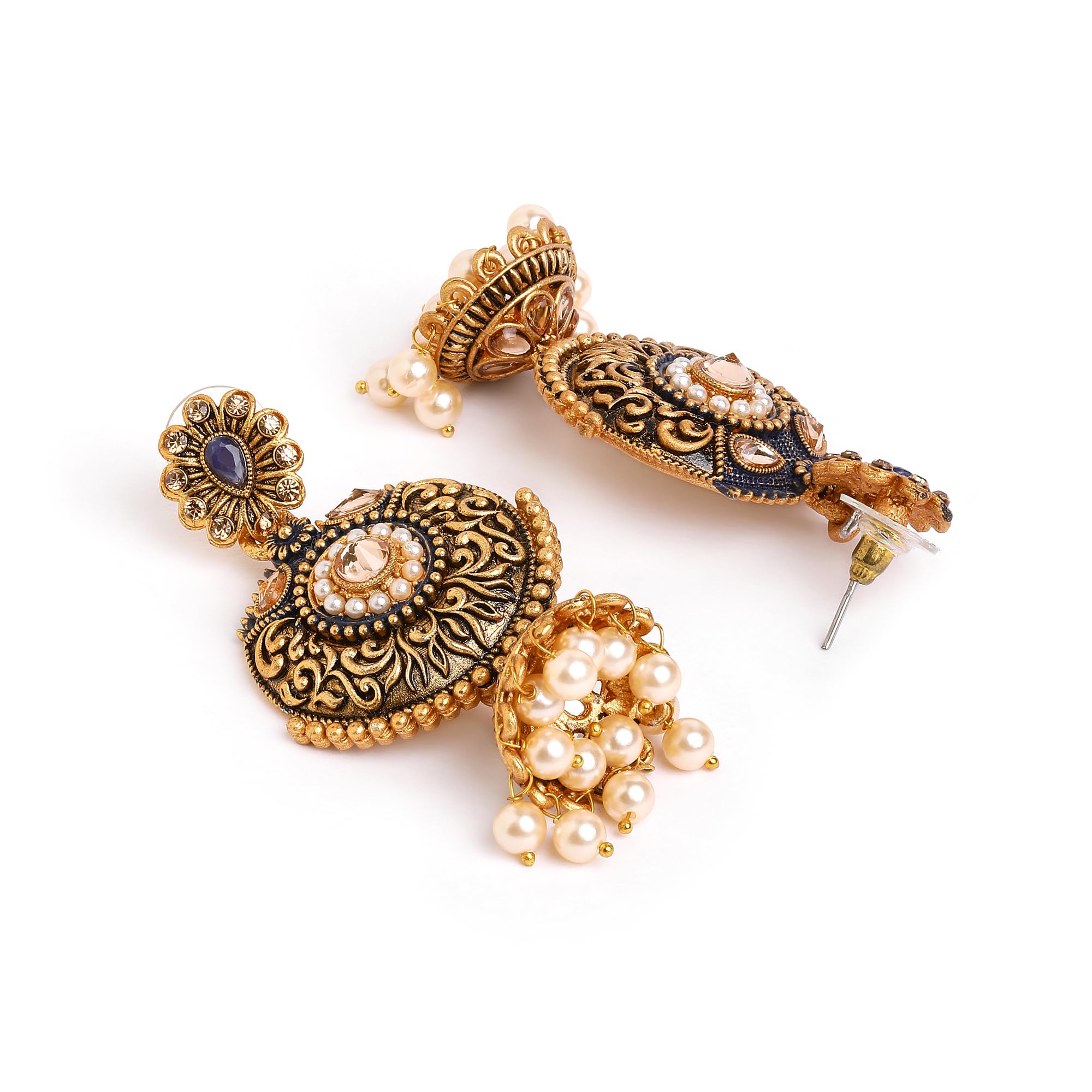 Chandbali Ethnic Earrings - Trendy Design