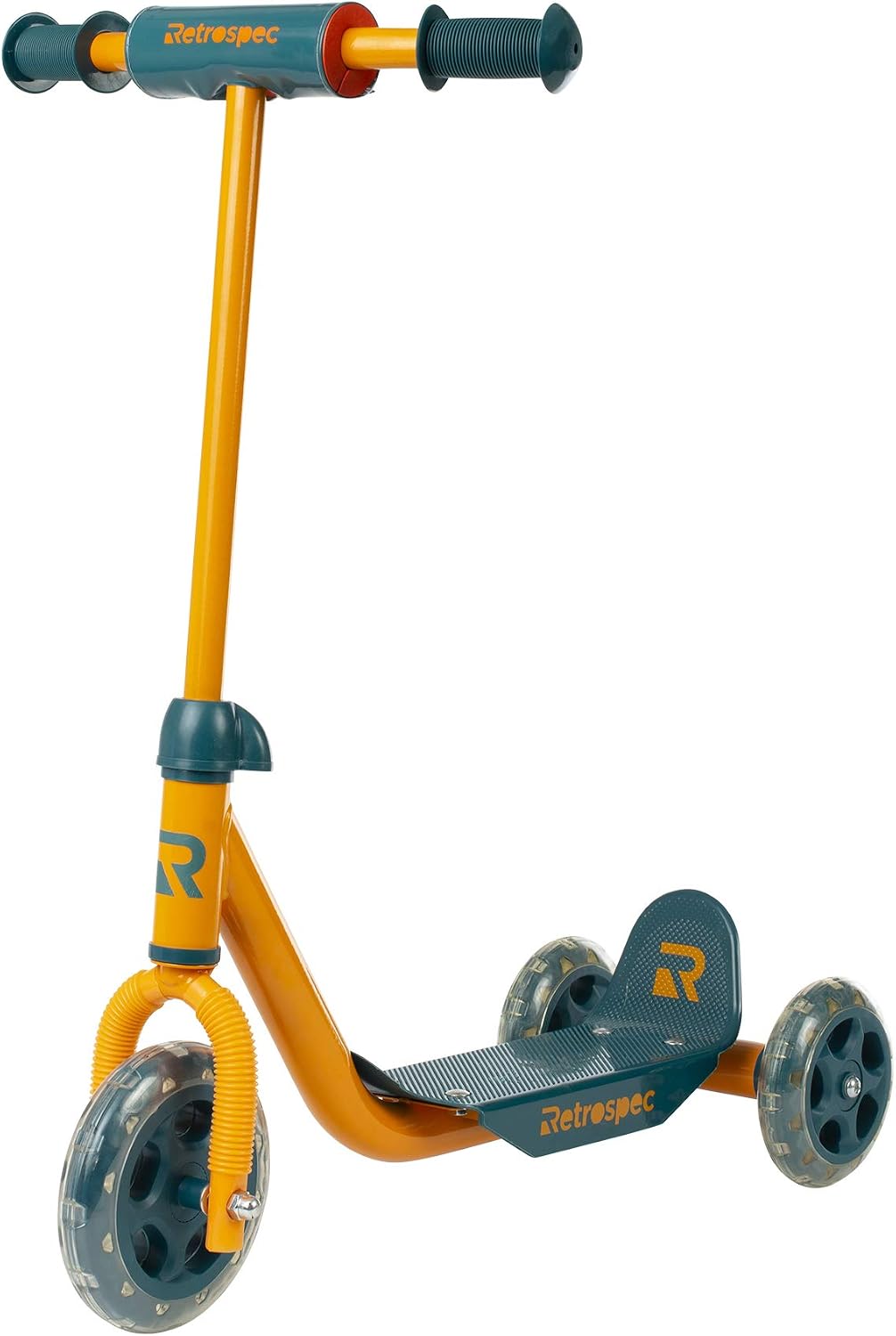 Retrospec Chippy 3-Wheel Kick Scooter for Kids, Toddlers, Girls and Boys with Padded Handlebars, PU Wheels, and Extra Wide Deck Perfect for Children