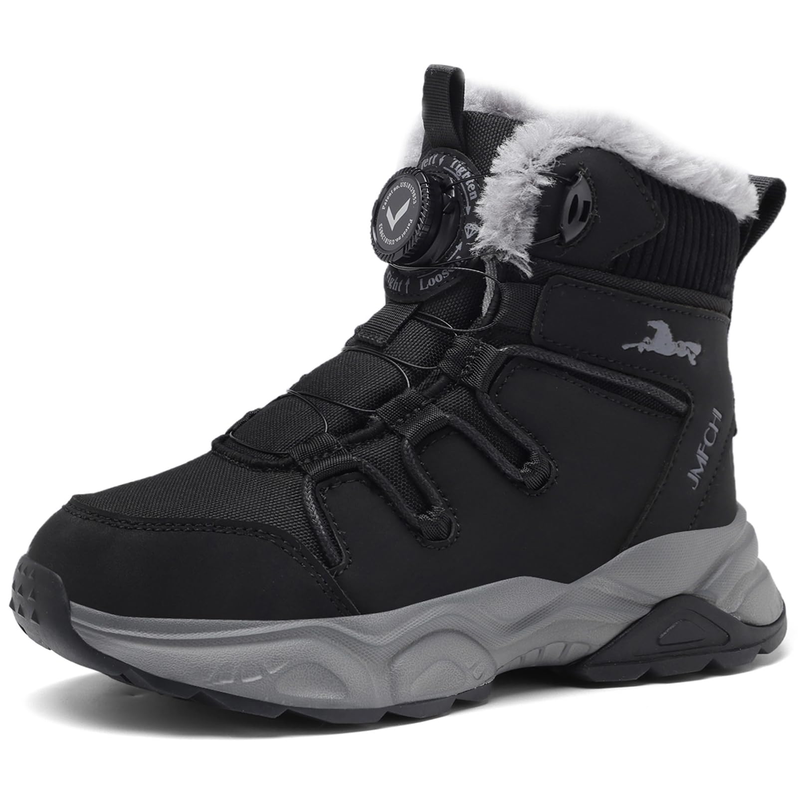 Kids Snow Boots Boys Girls Winter Waterproof Hiking Shoes
