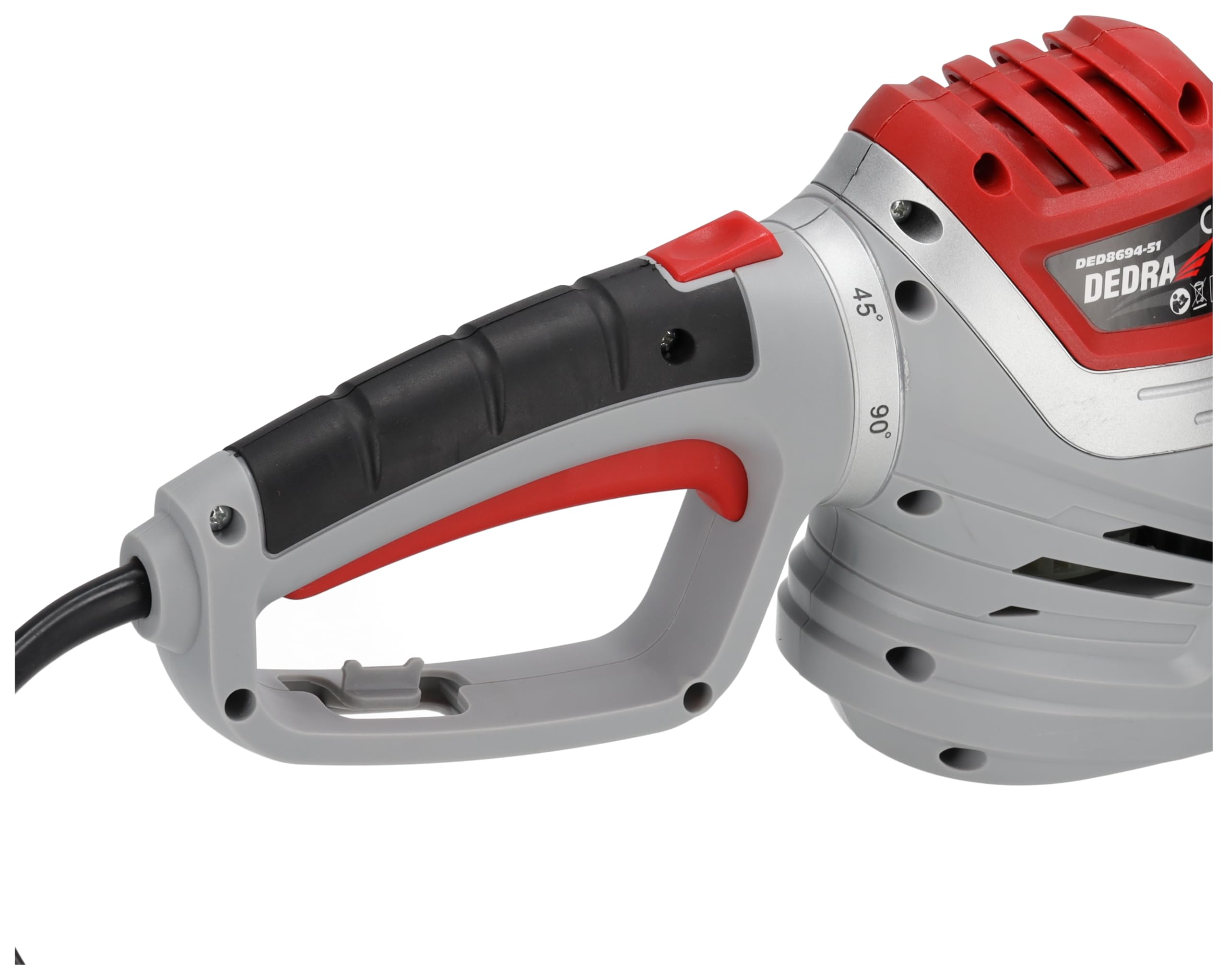 Tagliasiepi elettrico Garden Dedra DED8694-51, lama 550/510 mm, 600 W, manico girevole, potente e maneggevole per siepi, arbusti e giardino