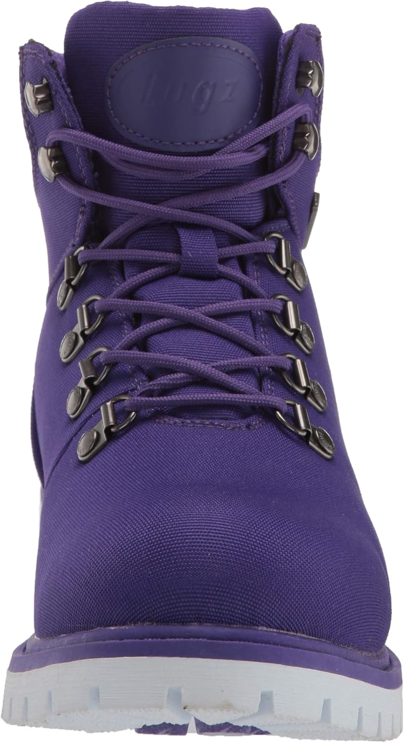 Lugz Women's Grotto Ii Lace Up Hiking Boots Fashion 7.5 Purple/White