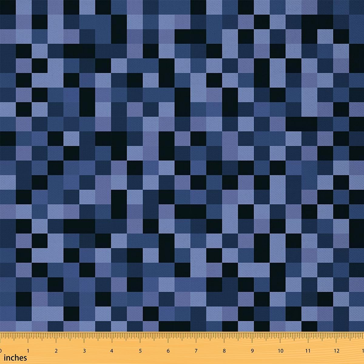 Manfei Camo Deer Fabric by The Yard for DIY Projects, Wild Animal Antlers Fabric for Craft Lovers, Camouflage Plaid Grid Print Decorative Fabric for Sewing Hobby Upholstery and Home Accents, 3 Yard