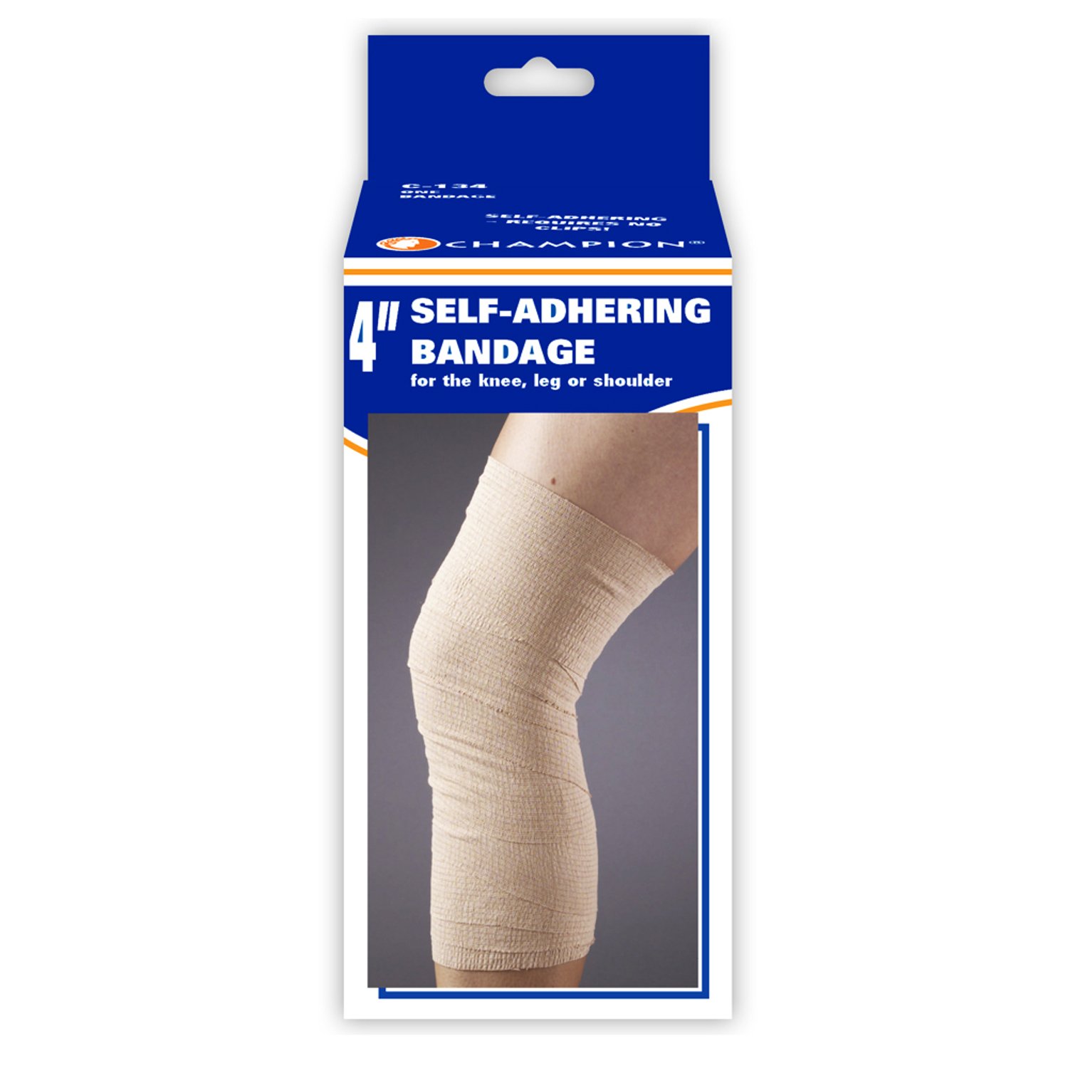 CHAMPION vendaje elástico autoadherente ajustable 0134, 4 Inch Wide, Beige, 1