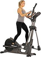 Sunny Health & Fitness SF-E3912 Elliptical Trainer: 16 Resistance Levels, 24 Programs, 330 lbs Capacity, Pulse Sensors, Quiet Home Cardio Machine