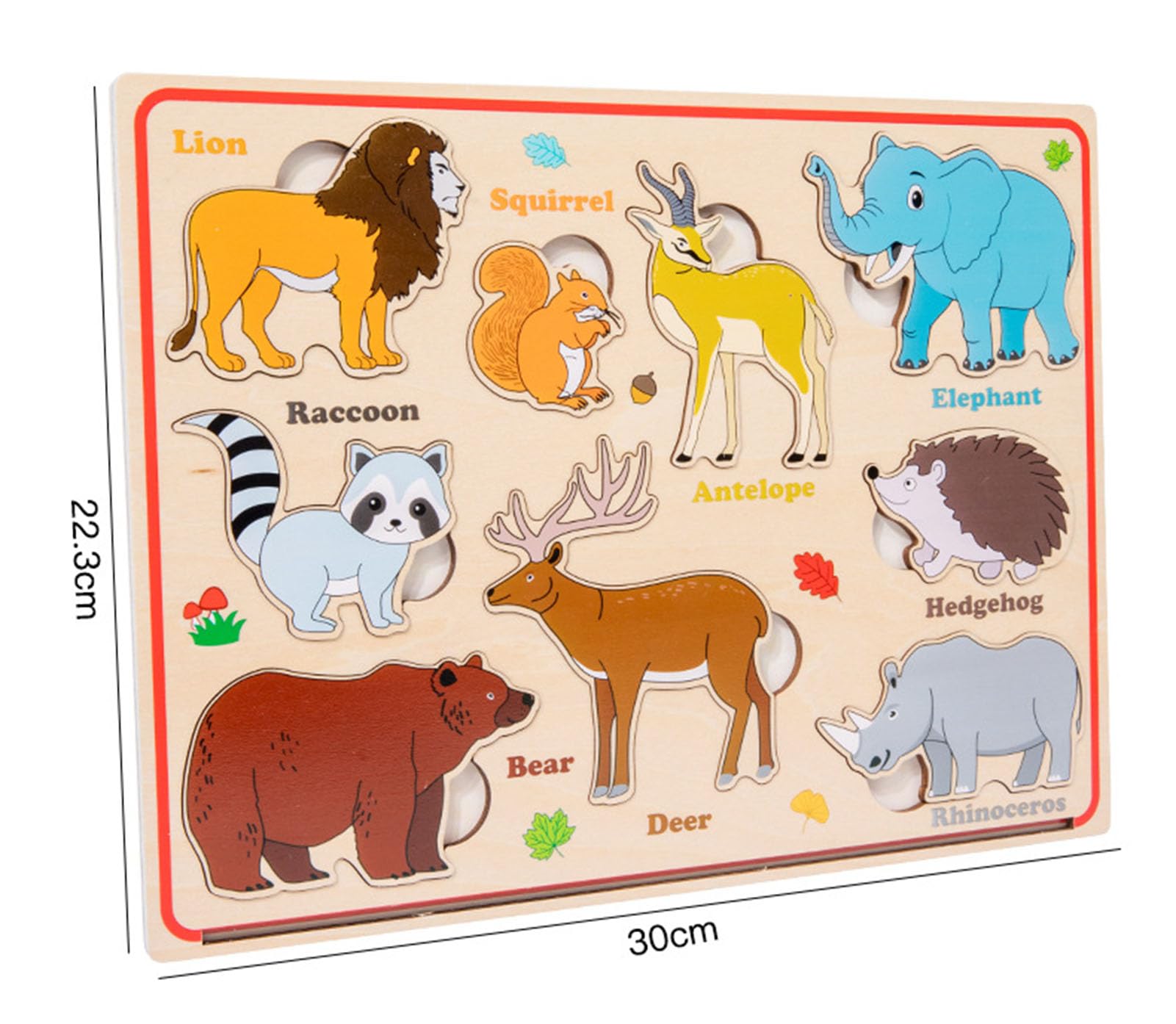 Holzpuzzle-Brett, Bauernhof, Dinosaurier, Transport und Tiere | Kleinkind-Matching-Puzzle, Montessori-Kognitives Spielzeug