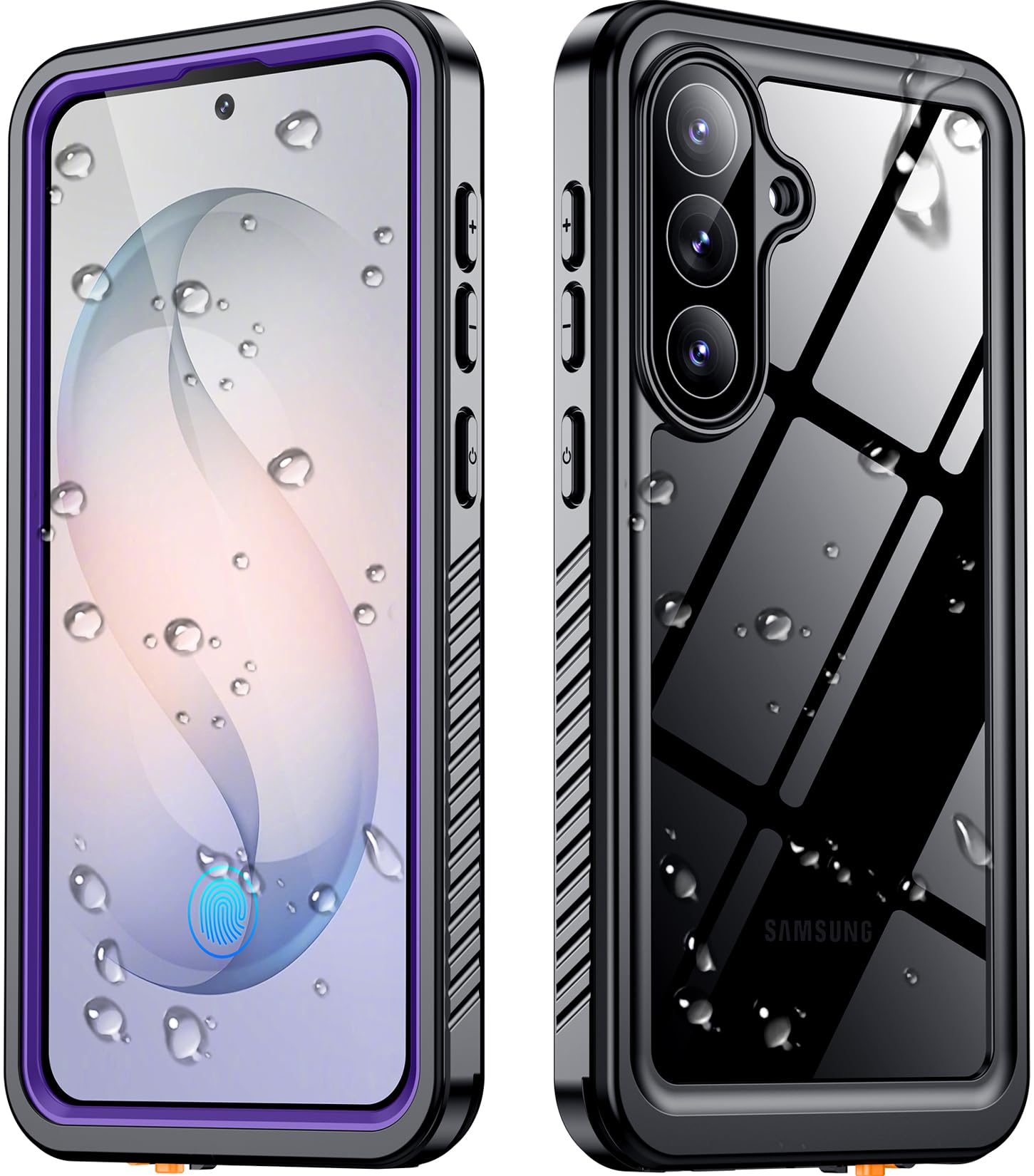 SPIDERCASE Designed for Samsung Galaxy S26 Ultra Case Waterproof,Built-in Screen & Camera Lens Protector[IP68 Underwater] [Military Grade Shockproof] Full Body Protection Phone Case,Black/Clear — view 9