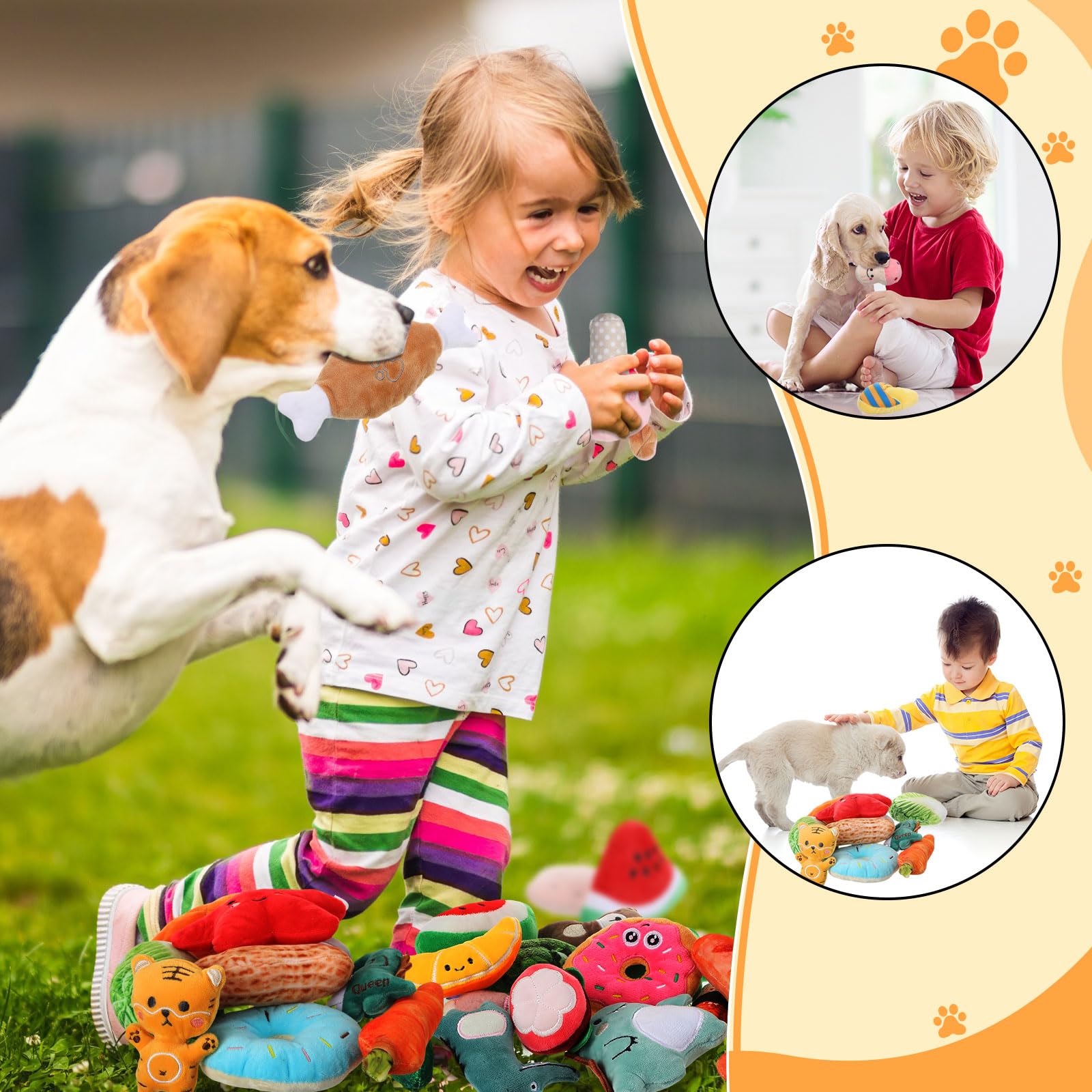 Libima 120 Kleine Quietschspielzeuge Für Hunde – Plüsch, Weich – Für Welpen & Kleine Rassen