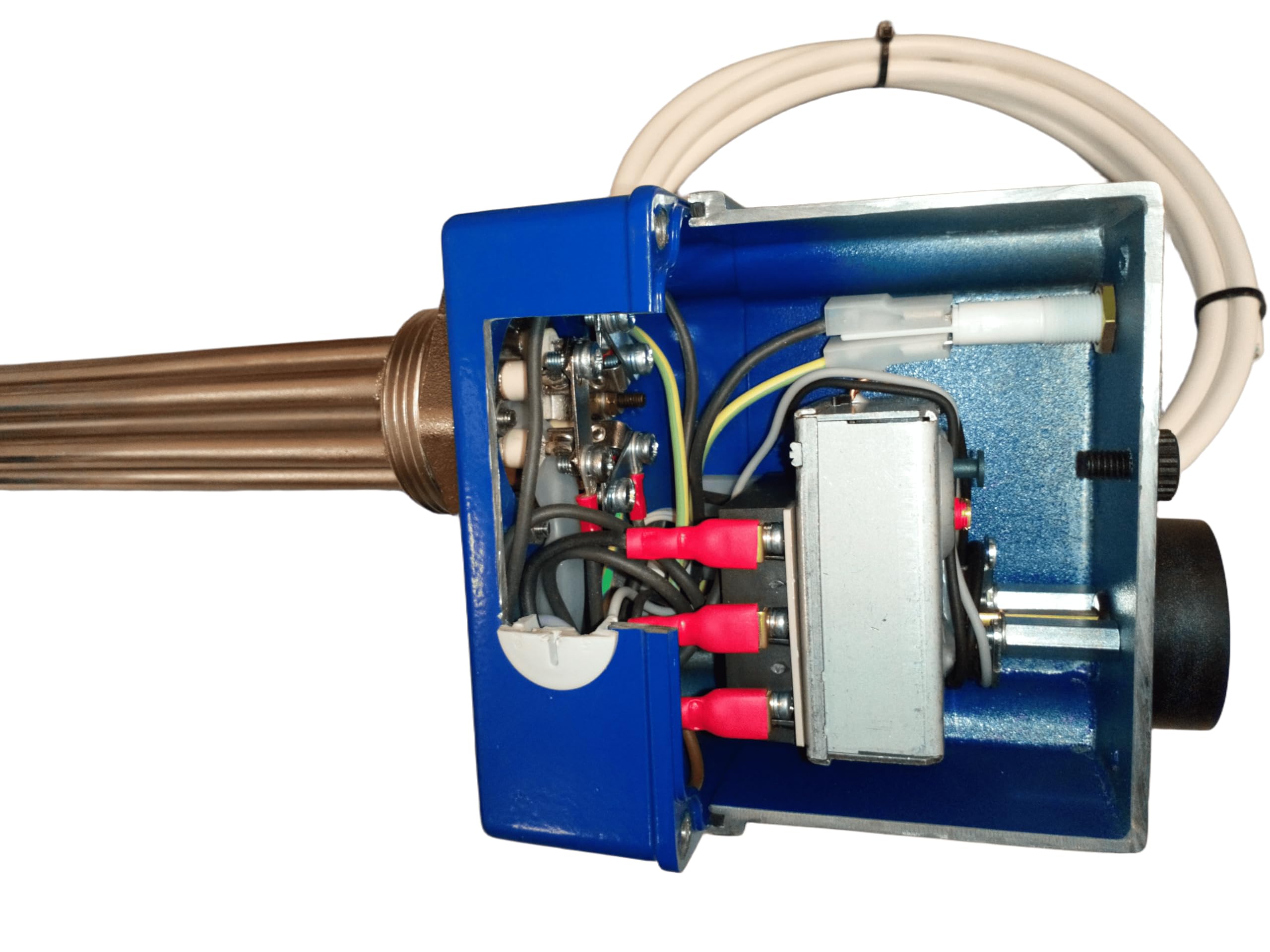 TRG 11 Heizstab Heizpatrone mit Thermostat 1 1/2 Zoll G6/4 Gewinde 4,5 kW 3/400 V Heizelement für Boiler Warmwasserspeicher