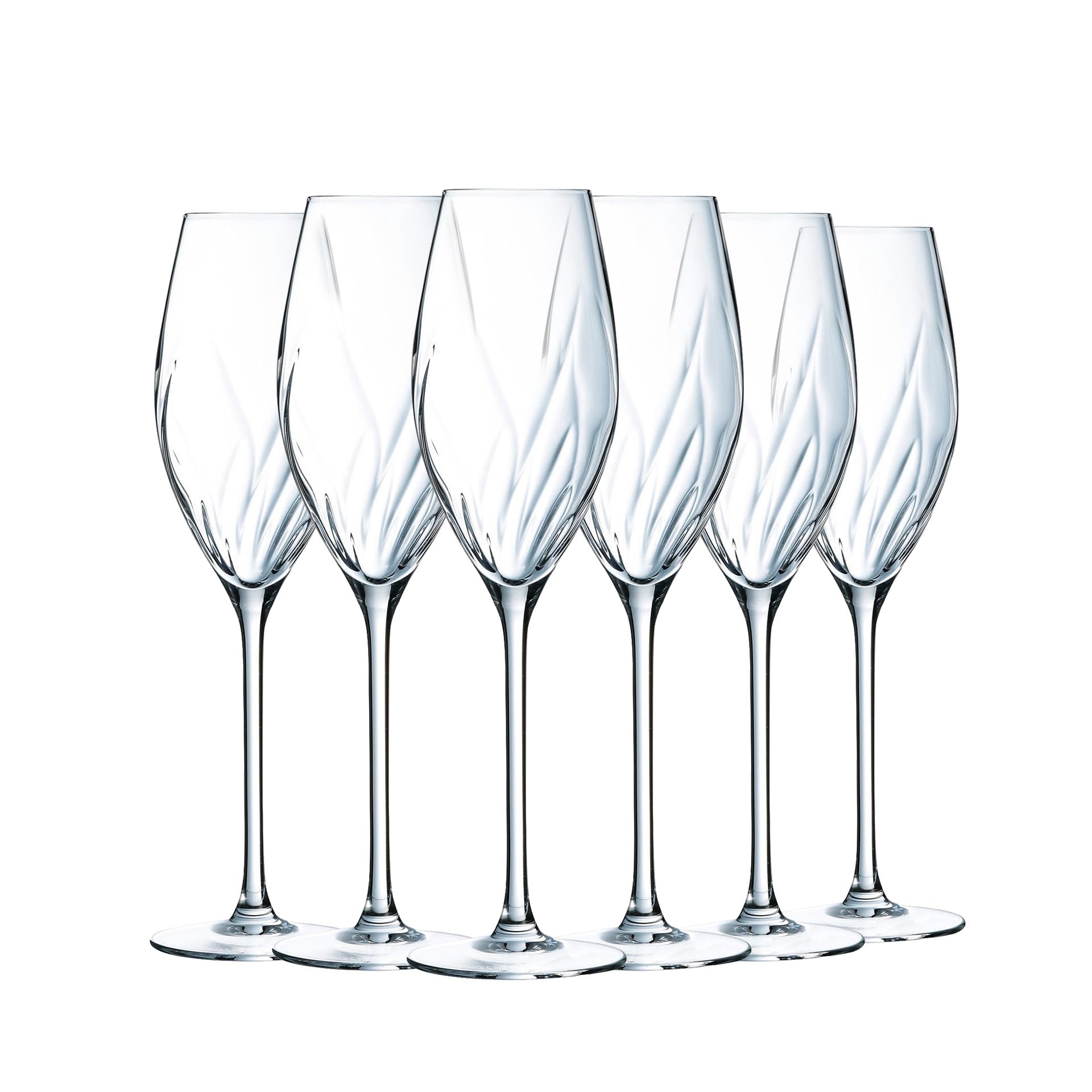 Cristal d'Arques Swirly Flûte Champagne 24cl Set 6