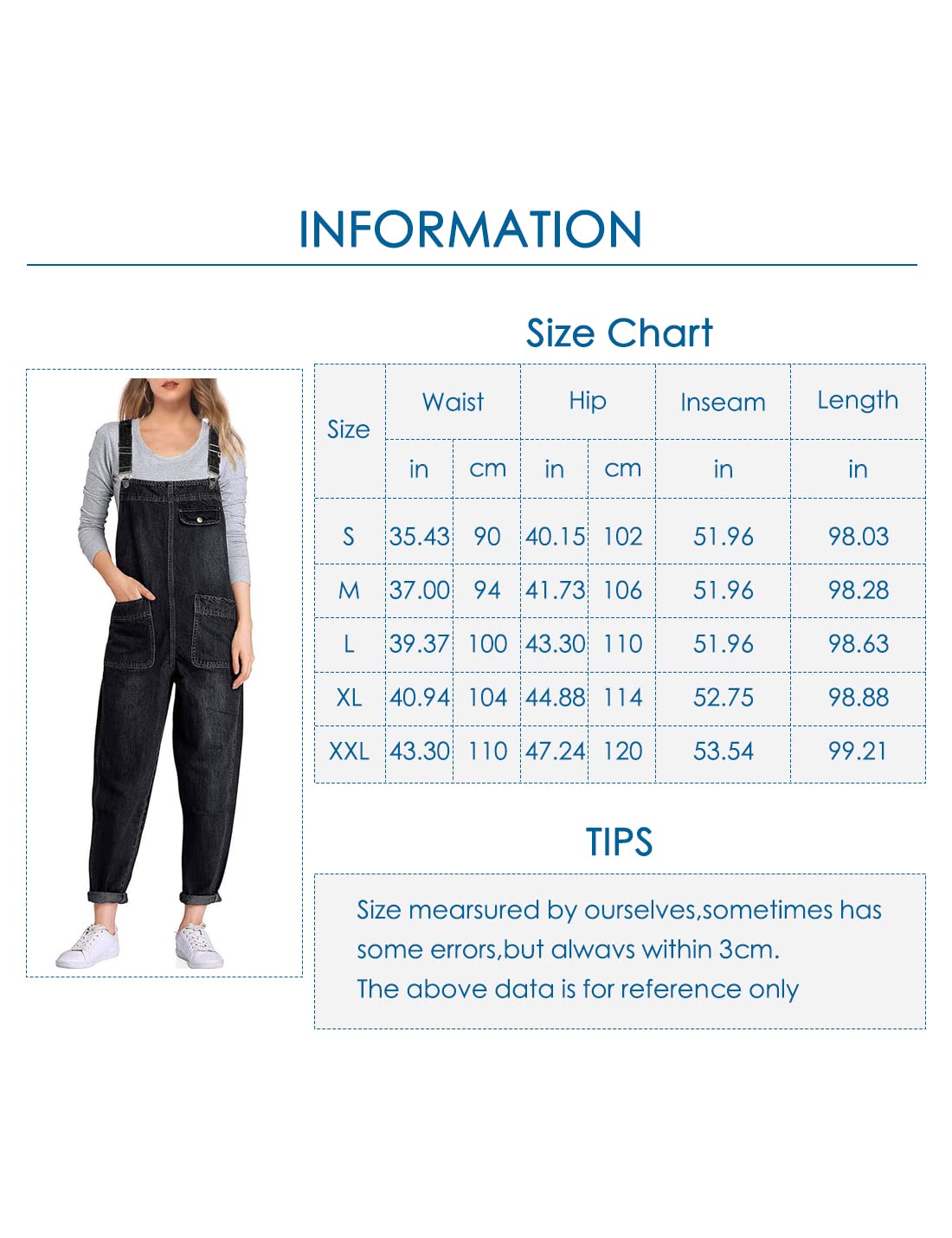 Sukany Casual Baggy Denim Jean Tuta Allentata Salopette Salopette Harem Pagliaccetto Tuta Pantaloni