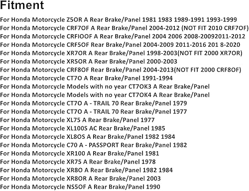 Miniatura 5 de 2 unidades de tensor de cadena de motocicleta funciona para Honda modelo XR50R XR70R CRF70F CRF80F CRF100F CT70 XL75 XL80S XL100S XR100 (reemplazar