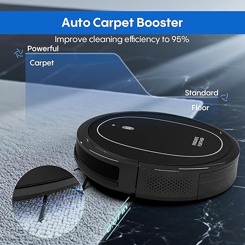 Miniatura 4 de Robot aspirador y trapeador combinado, aspiradora robótica 3 en 1 con succión de 4000 Pa, WiFiAppAlexa, cepillo central y programado y autocargable,