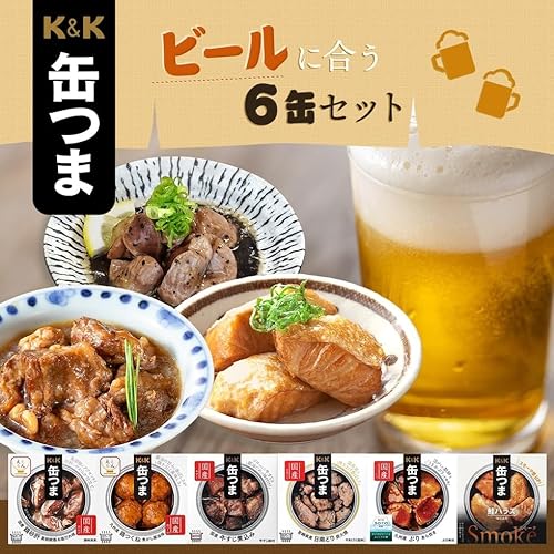缶つま 缶詰 詰め合わせ おつまみ ビール に合う 6缶 セット 国分 K&K 高級 缶詰め 肉 魚 おつまみセット 非常食 国産乾燥野菜 2枚目