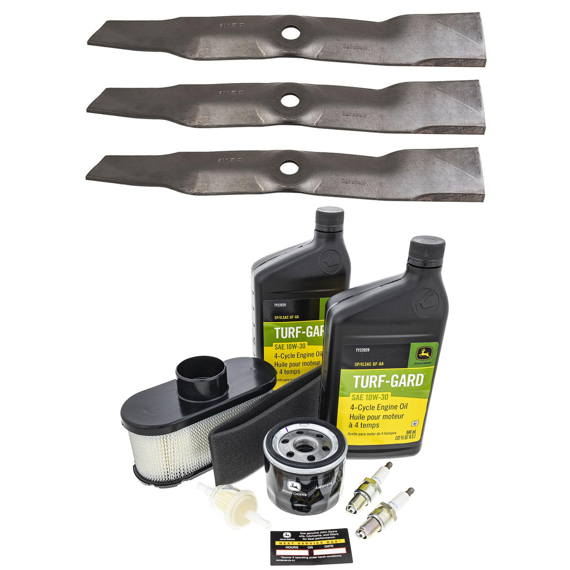 John Deere Original Equipment Full Maintenance Kit - LG265 + (3) UC22009 Blades