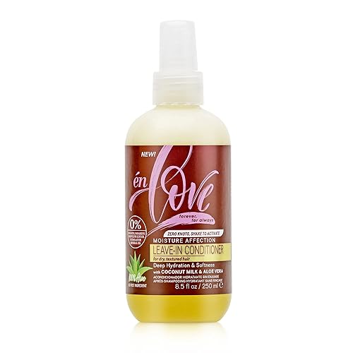 Moisture Crush - Acondicionador sin enjuague y refrescante de rizos, leche de coco y aloe vera para hidratación profunda, desenreda, añade humedad,