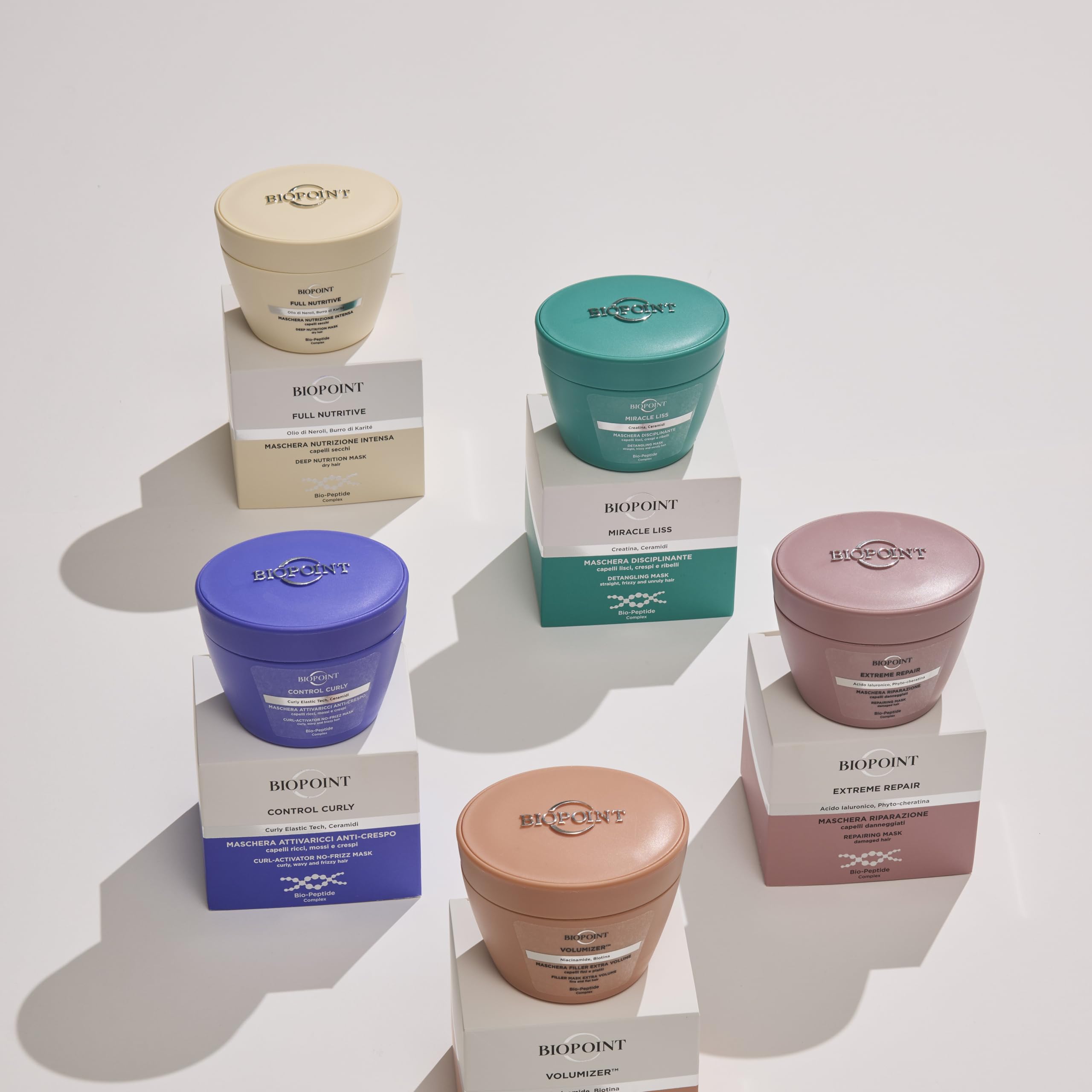Biopoint Full Nutritive - Maschera Capelli Nutrizione Intensa, Azione Idratante e Rinforzante, Dona Morbidezza e Luminosità al C