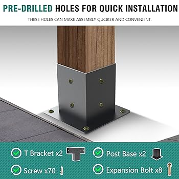 バロックスタイル 装飾ブラケット 5点セット Amazon.co.jp: パーゴラブラケット4個、4インチ×4インチ(実際3.6