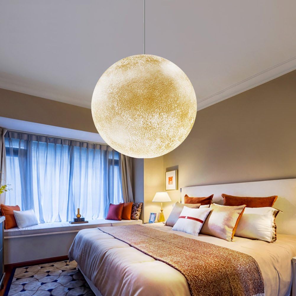 Modern Acrylic Moon Pendant Lamp Chandelier Drop Ceiling Light Home Decor