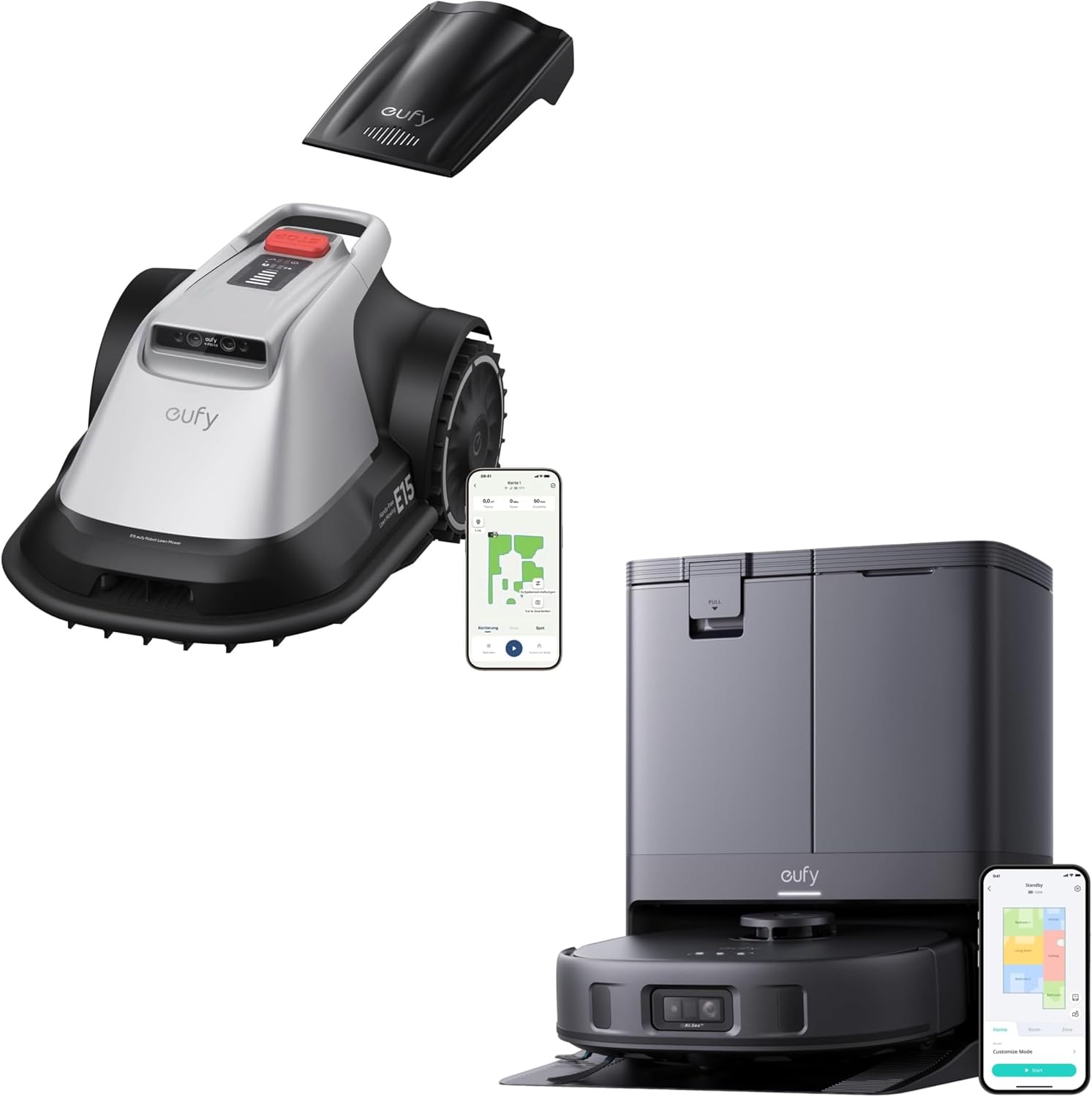 eufy Robot vacuum X10 Pro Omni E15 Robot Lawn Mower with 0.2 Acres