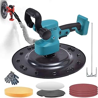 Electric Wall Smoothing Machine, Cordless Wall Mortar Finishing Machine, Electric Trowel for Smoothing and Polishing Walls, 6 Variable Speeds with Switch (Battery Not Included)