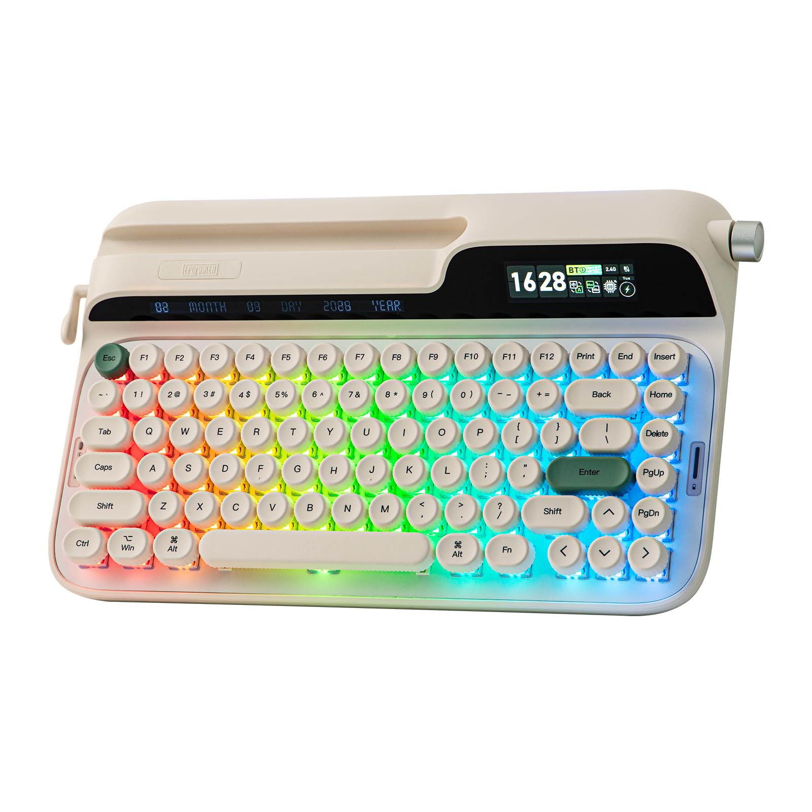 キーボード EPOMAKER Glyph EPOMAKER Glyph Wireless Typewriter Retro Mechanical Keyboard