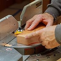 Vista 6 de KOWOOD Juego de 2 brocas de fresado de madera en forma de T ajustable en forma de T de 1/2 pulgada, 3 dientes