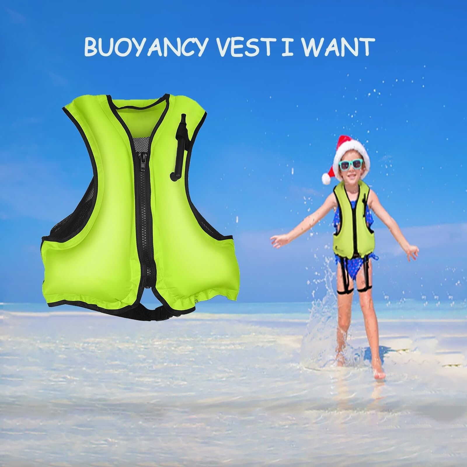 Aiuto al Galleggiamento Unisex Gonfiabile Leggero con Design Compatto per Adulto per Canoa Barca Snorkeling Sport Acquatici Sicurezza in Acqua