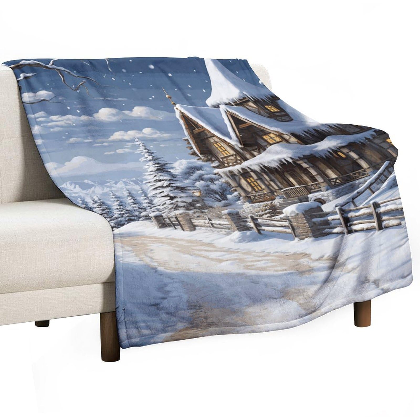 Couverture en flanelle de Noël, cadeau idéal pour lit